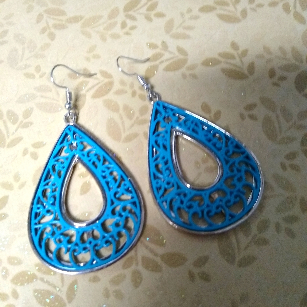 Light blue Paparazzi earrings